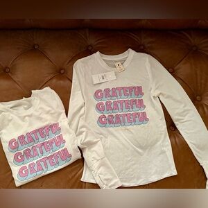 Spiritual Gangster Women Long Sleeve Tee - White/Pink/Blue
